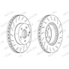 Image de Disque De Frein Ferodo Ddf1693c Mercedes-Benz