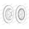 Image de Disque De Frein Ferodo Ddf1700c Mercedes-Benz