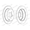Image de Disque De Frein Ferodo Ddf1737c Citroen;Lancia;Mitsubishi;Peugeot
