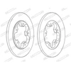 Image de Disque De Frein Ferodo Ddf2484c Ford