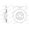 Image de Disque De Frein Ferodo Ddf2664c Audi;Seat;Skoda;Volkswagen