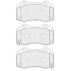 Image de Jeu De Plaquettes De Frein, Frein À Disque Fdb5382 Ferodo Ferodo Fdb5382 Abarth;Fiat;Mazda