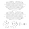 Image de Jeu De Plaquettes De Frein, Frein À Disque Fdb5561 Ferodo Ferodo Fdb5561 Bmw;