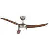 Image de El Paso Ventilateur de plafond réversible Ø 132cm avec télécommande - 3 pales design chêne foncé