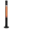 Image de Heat Guru Plus Chauffage d'extérieur infrarouge 2000W - Télécommande - Minuterie - Noir