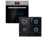 Image de Kalahari Ignito Four encastrable + Table de cuisson 4 brûleurs gaz