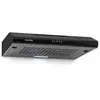 Image de Capannina Hotte casquette escamotable 60cm - Eclairage LED - Acier inoxydable - Noir