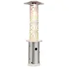 Image de Goldflame Style radiateur de terrasse 11,2 kW vue 360 ° mobile argent