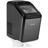 Image de Machine à glaçons - 15kg/24h, 2 tailles: S & L, réservoir 2,9 L, minuterie, autonettoyage, inox - Noir