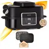 Image de Friteuse à air chaud 1500W Grill 5 programmes Air fryer Noir