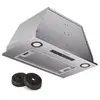 Image de Hotte Aspirante Encastrable 52 cm, Hotte de Cuisine LED, 439 m³/h, Min Argent