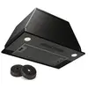 Image de Hotte Aspirante Encastrable 52 cm, Hotte de Cuisine LED, 439 m³/h, Min Noir