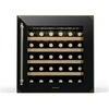 Image de Cave à vin 28 bouteilles Vinsider Victoria tactile Protection UV LED silencieuse 2 étagères Noir