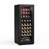 Image de Cave à vin - Bovella 36 Duoavec 2-en-1 36 bouteilles 2 zones 7 étagères Tactile Noir