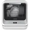 Image de Amazonia Mini Lave Vaisselle Compact 7 Programmes 5L Réservoir ou Raccordement Argent