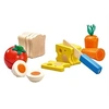 Image de jouets alimentaires Pain et légumes junior en bois 6 pièces