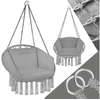 Image de Fauteuil suspendu avec Rembourrage de l'assise et du dossier confort maximum gris