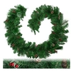 Image de Guirlande de Noël artificielle en polychlorure de vinyle rouge/vert