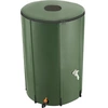Image de Tonneau récupérateur d'eau de pluie avec robinet et protection anti-débordement 380 L vert