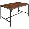 Image de Table de salle à manger style industriel Bois foncé industriel, rustique
