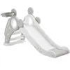 Image de Toboggan pliable pour enfants avec panier de basket marches antidérapantes gris