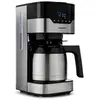 Image de MD 18458 - Cafetière filtre programmable avec carafe isotherme - 900 Watt - 1,2 Litres - Argent