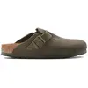 Image de Birkenstock Sabots Boston Suede Leather Narrow