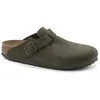 Image de Birkenstock - Boston Suede - Sabots Thyme - 38 - Étroit