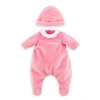 Image de Pyjama rose et bonnet pour poupon 30 cm