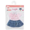 Image de Bb30 Jupe A Volants + T-shirt Week-end A Paris - Corolle Vetements