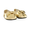 Image de Ballerines dorées pour poupon 36 cm