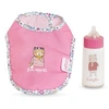 Image de Bavoir Rose et Biberon Magique pour grand poupon 36/42 cm