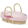 Image de Ensemble Couffin Peluche Rose pour poupon de 36 et 42 cm