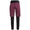 Image de Vaude - Women's All Year Moab 3in1 Pants w/o SC - Pantalon randonnée convertible femme Cassis - EU 36