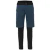 Image de Vaude - Women's All Year Moab 3in1 Pants w/o SC - Pantalon randonnée convertible femme Dark Sea - EU 38