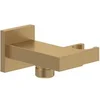Image de Support mural pour douchette avec raccordement VILLEROY ET BOCH Universal Showers rectangle Brushed Gold