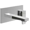 Image de Mitigeur lavabo mural VILLEROY ET BOCH Architectura Square avec vidage Push Open Chrome