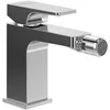 Image de Villeroy & Boch Architectura Square Robinet de bidet monocommande avec tirette et cartouche en céramique, mitigeur de bidet économe en eau, hauteur du bec 100 mm, carré, chromé en occasion ou reconditionné