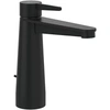 Image de Mitigeur lavabo VILLEROY ET BOCH Conum ouverture dessus avec tirette Chrome Noir mat