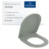 Image de Villeroy & Boch Siège de WC Antao avec fermeture automatique - Abattant D en plastique thermodurcissable, amovible e incassable - Pièce de rechange d'origine - Vert matin, mat en occasion ou reconditionné