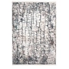 Image de Tapis Vintage à Franges "Akropolis I" Gris & Bleu 120 x 180 cm