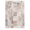 Image de Tapis Vintage à Franges "Akropolis IV" Gris & Argent 80 x 150 cm