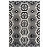Image de Tapis Coupe 3D à Poils Courts "Ethnie" Gris 200 x 290 cm