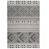 Image de Tapis d'Extérieur Ethnique "Yoga" Taupe & Crème 80 x 150 cm