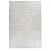 Image de Tapis en Cuir Fait Main "Finish" Blanc & Argent 200 x 290 cm