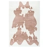 Image de Tapis Imitation Fourrure "Rabbit" Taupe & Blanc 160 x 230 cm