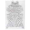 Image de Tapis Imprimé Animal "Rabbit" Gris & Blanc 120 x 160 cm