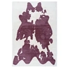 Image de Tapis Imitation Fourrure "Rabbit" Violet & Blanc 120 x 160 cm