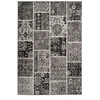 Image de Tapis Patchwork à Poils Courts "Ariya" Gris 200 x 290 cm