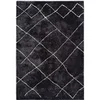 Image de Tapis Géométrique "Orlando" Anthracite 80 x 150 cm